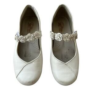 Piolito  Mary Jane with Flower Detail Ivory 29